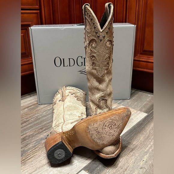 Old Gringo Double D Ranch Exclusive Cowboy Something New Wedding Boots Size 7.5 - Picture 6 of 8
